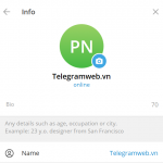 Đổi tên telegram sang telegramweb.vn