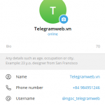 Đổi Username Telegram