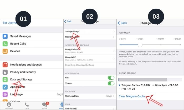 Hướng dẫn cách giải phóng dung lượng Telegram trên iPhone